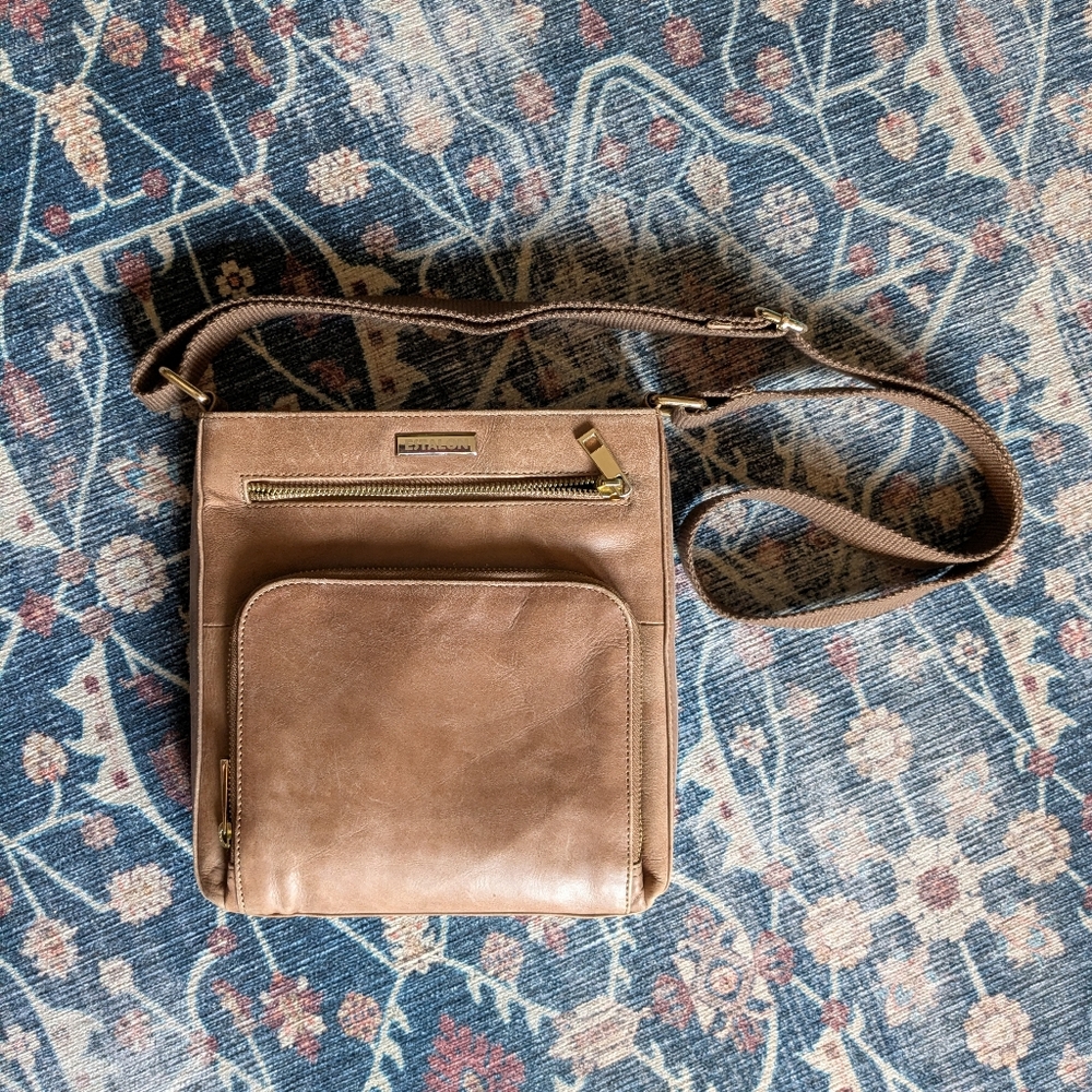 Brown Leather Crossbody Bag